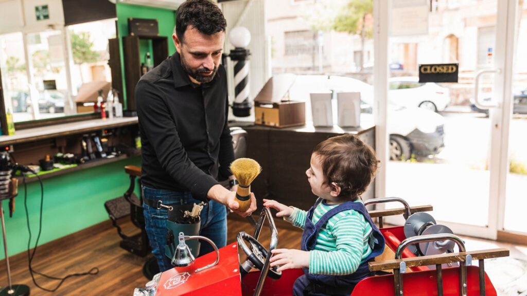 During the Cut — Keeping Your Child Calm in the Chair